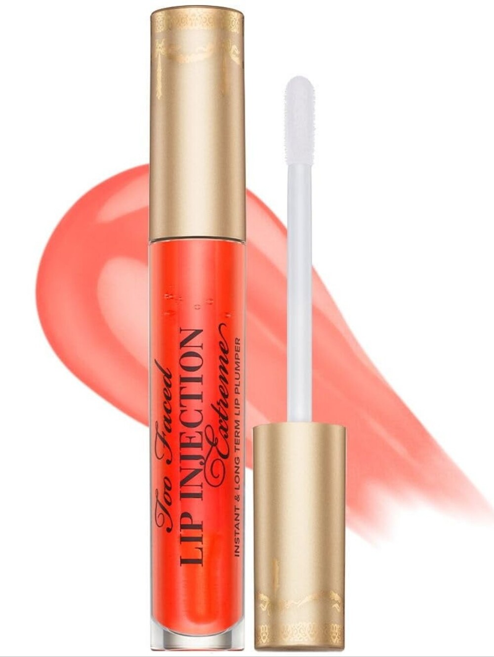 New Too Faced Lip Injection Extreme Lip Plumper-Tangerine- - Picture 2 of 6